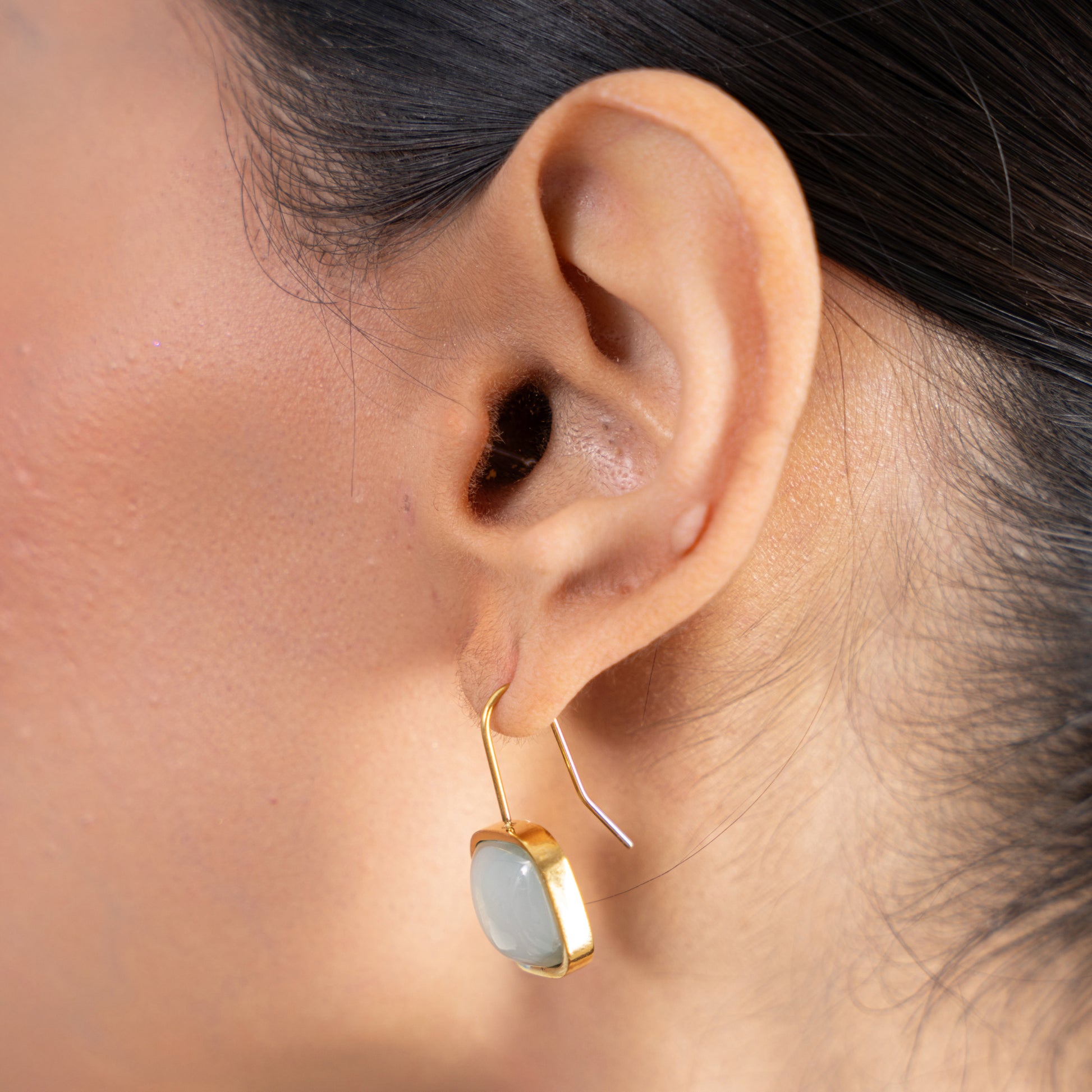 Buy Jade Vintage Earrings - 18K Gold Plated online jewellery