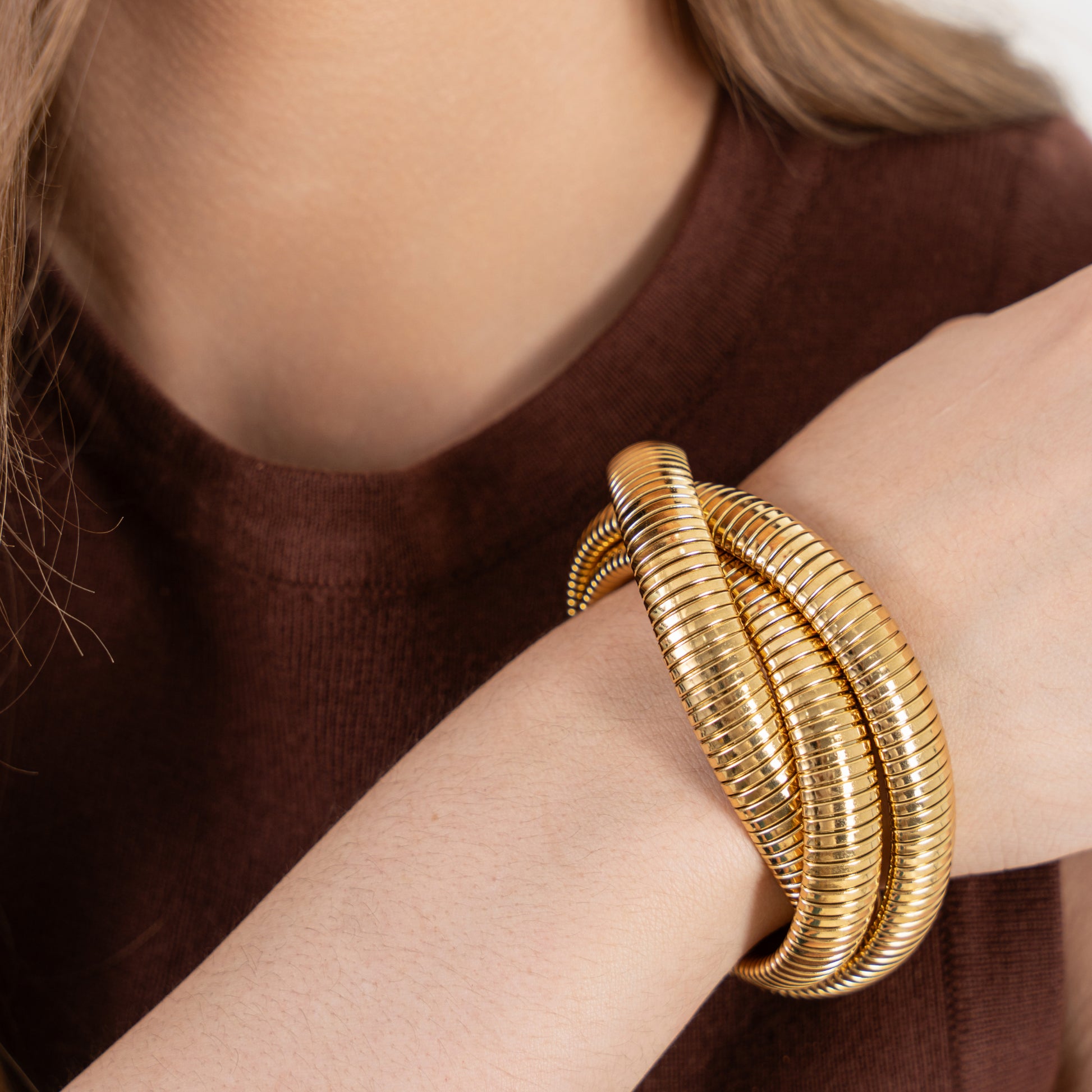 Buy Misterio Layered Bracelet (3 layers) - 18K Gold Plated online jewellery