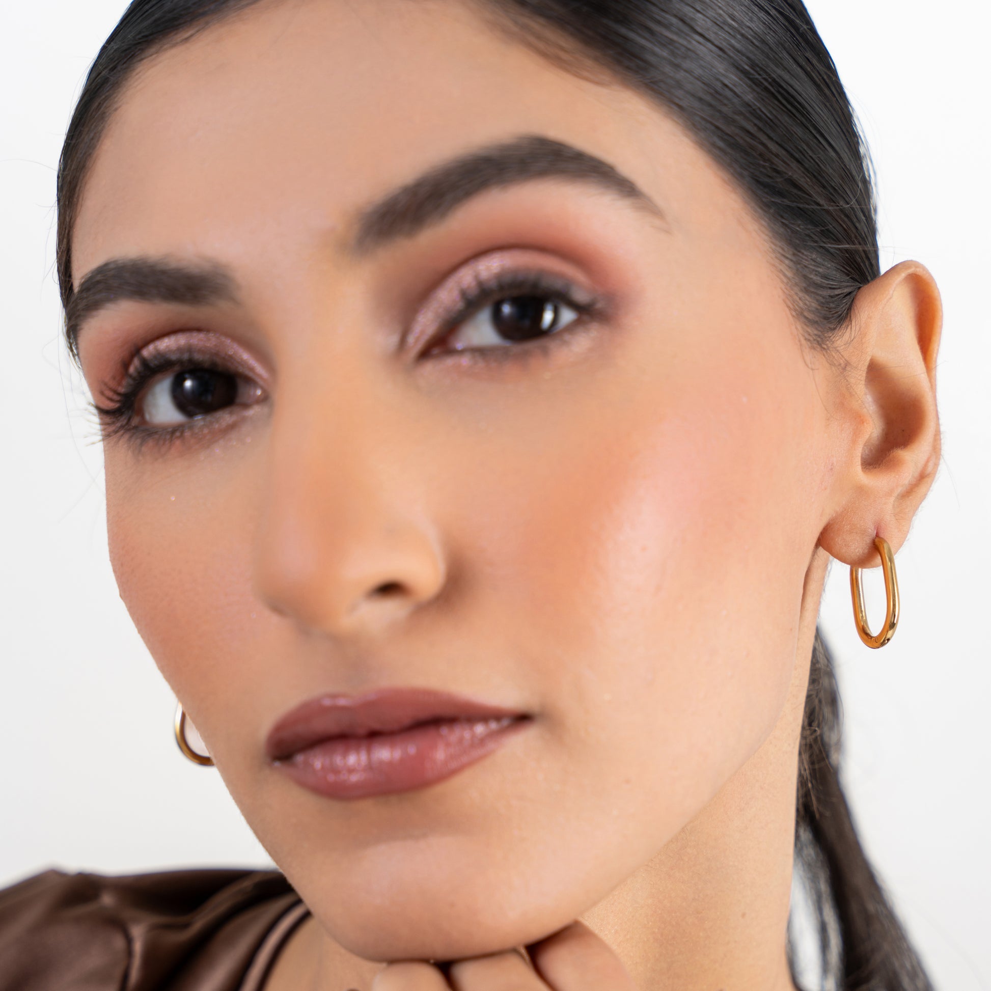 Buy Eterna Classic Hoop Earrings - 18K Gold Plated online jewellery