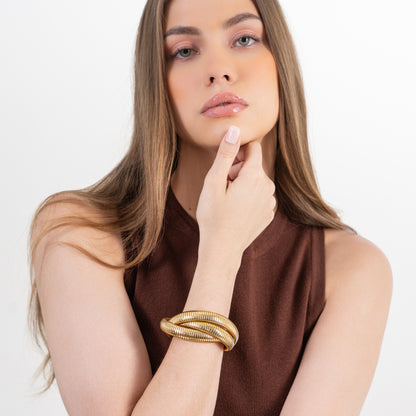 Misterio Layered Bracelet (3 layers) - 18K Gold Plated