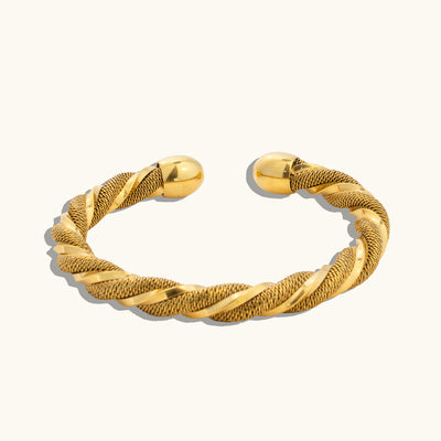 Sparuzo Cuff Bangle Bracelet - 18K Gold Plated