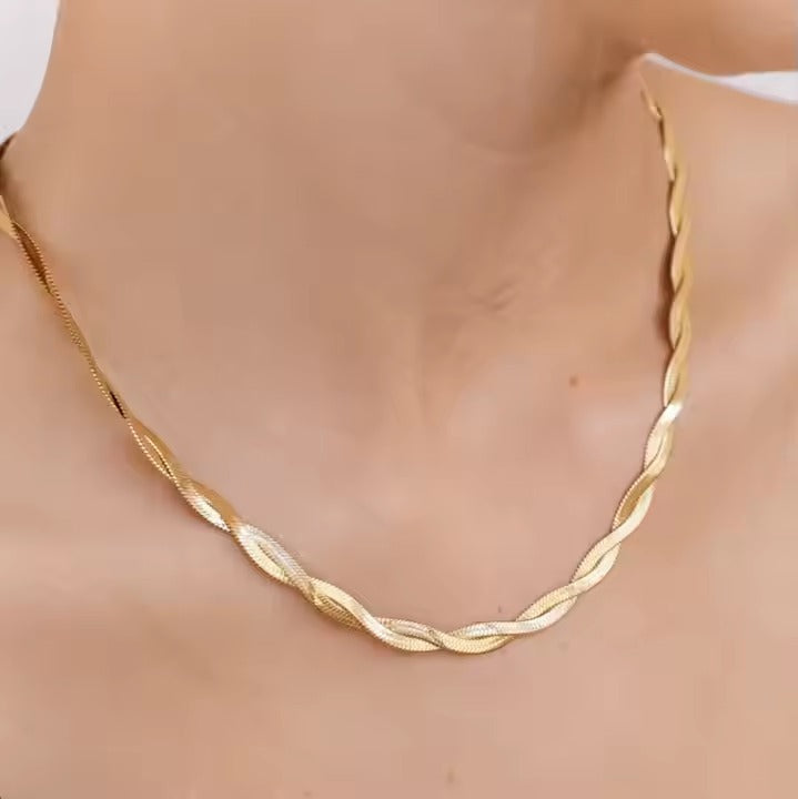 Buy Herringbone Cross Chain Necklace online jewellery