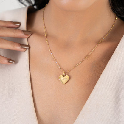 Mom Love Necklace - 18K Gold Plated