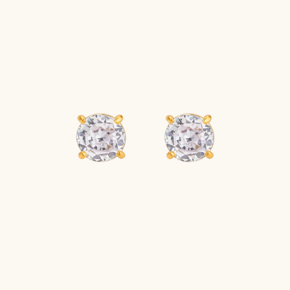 Prism Stud Earrings - 18K Gold Plated