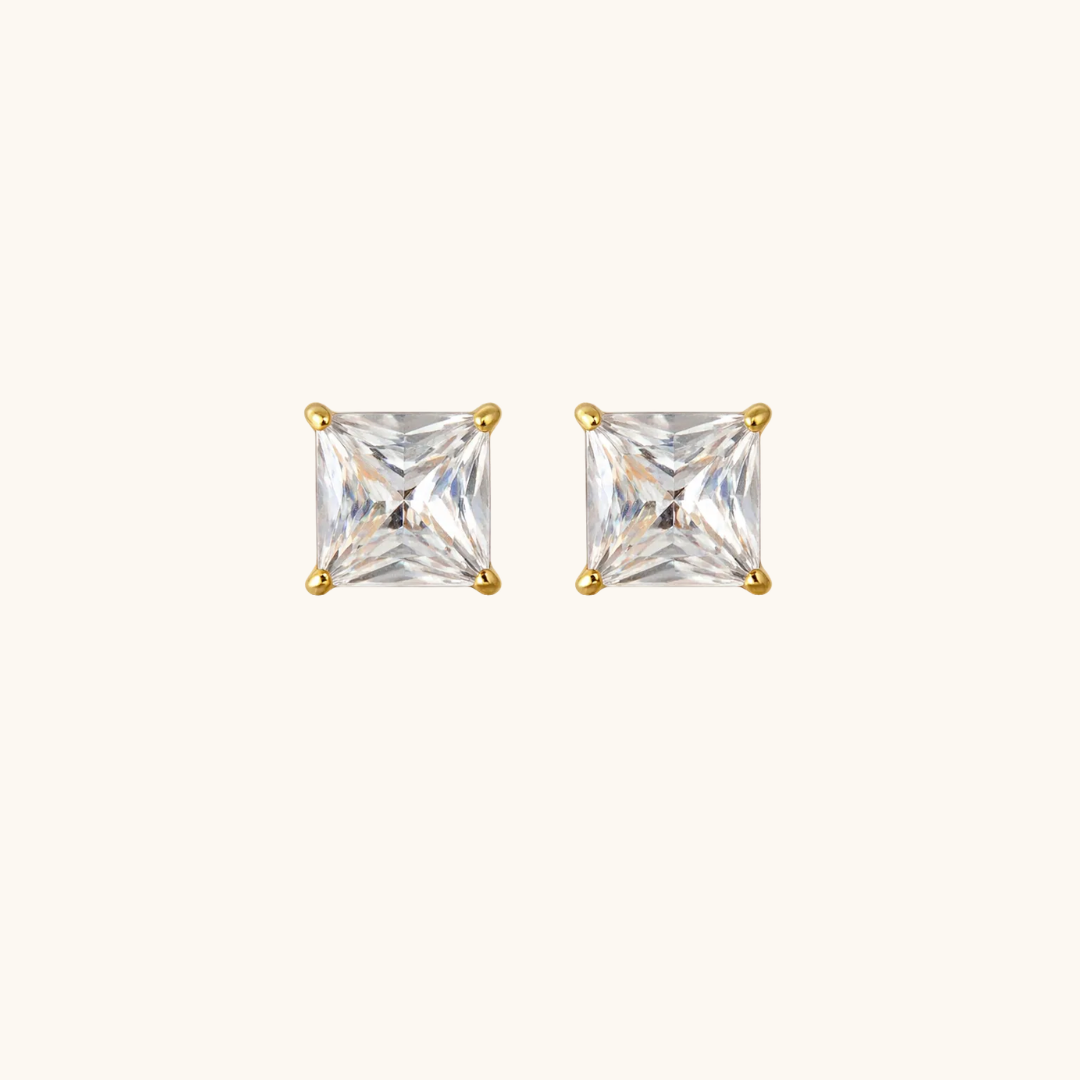 Orbit Stud Earrings - 18K Gold Plated