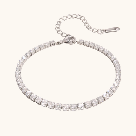 LumiLink Tennis Bracelet  - Silver Plated