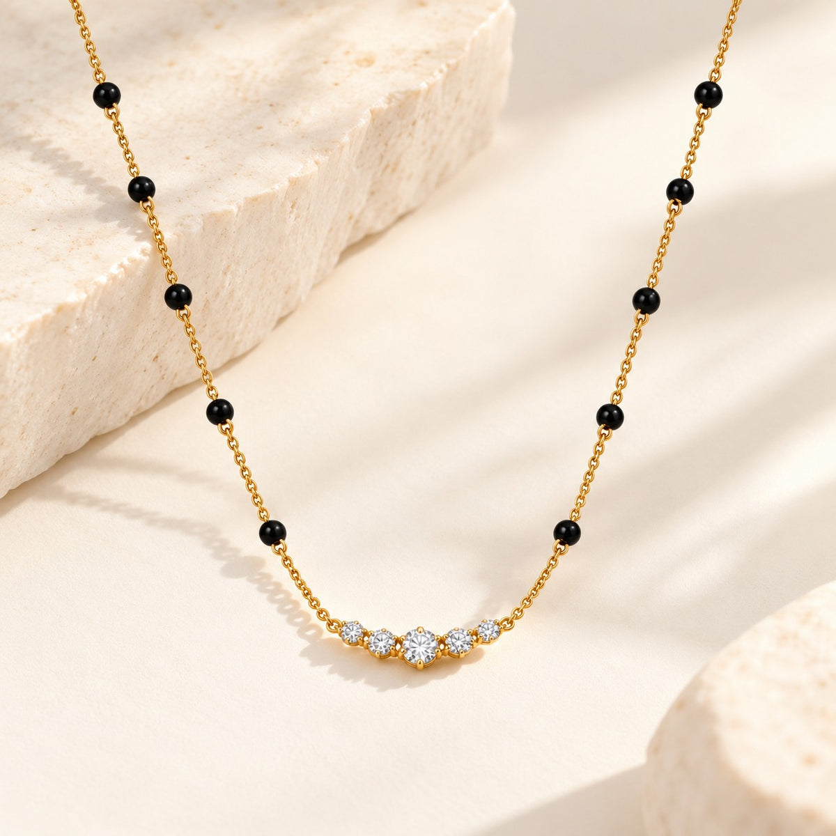 Lunara Mangalsutra - 18K Gold Plated