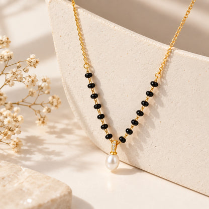 Noira Pearl Mangalsutra - 18K Gold Plated