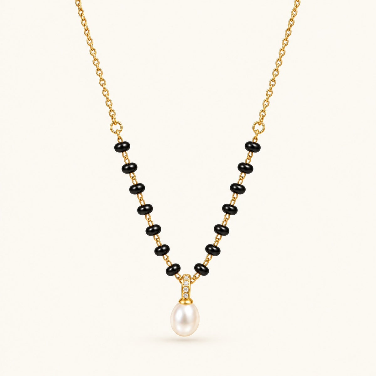 Noira Pearl Mangalsutra - 18K Gold Plated