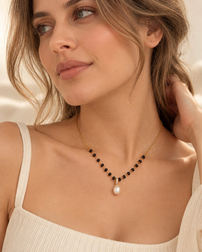 Noira Pearl Mangalsutra - 18K Gold Plated