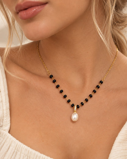 Noira Pearl Mangalsutra - 18K Gold Plated