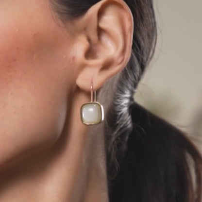 Jade Vintage Earrings - 18K Gold Plated