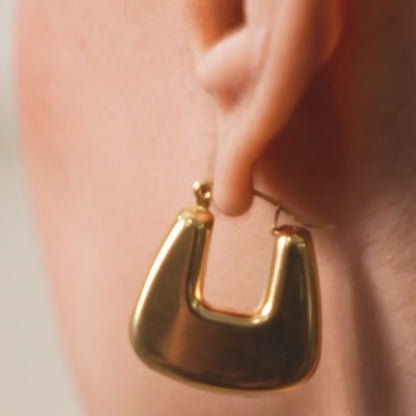 Bellaza Hoop Earrings - 18K Gold Plated