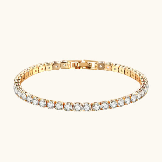 Pino Zirconia Tennis Bracelet - 18K Gold Plated